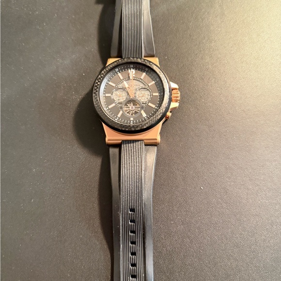 Michael Kors Gold and Black Chronograph Watch - Picture 7 of 7